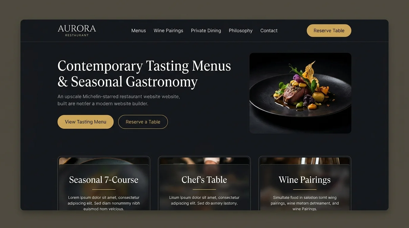 Aurora Contemporary Fine Dining